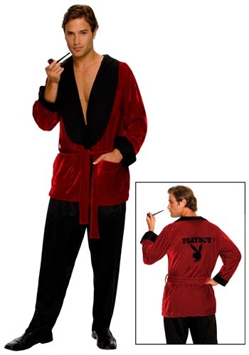 unknown Playboy Hugh Hefner Smoking Jacket