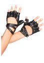 Studded Fingerless Gloves