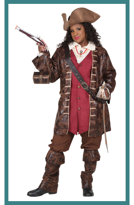 Full Coverage Womens Plus Size Pirate Costume Full Coverage Womens Plus Size Pirate Costume