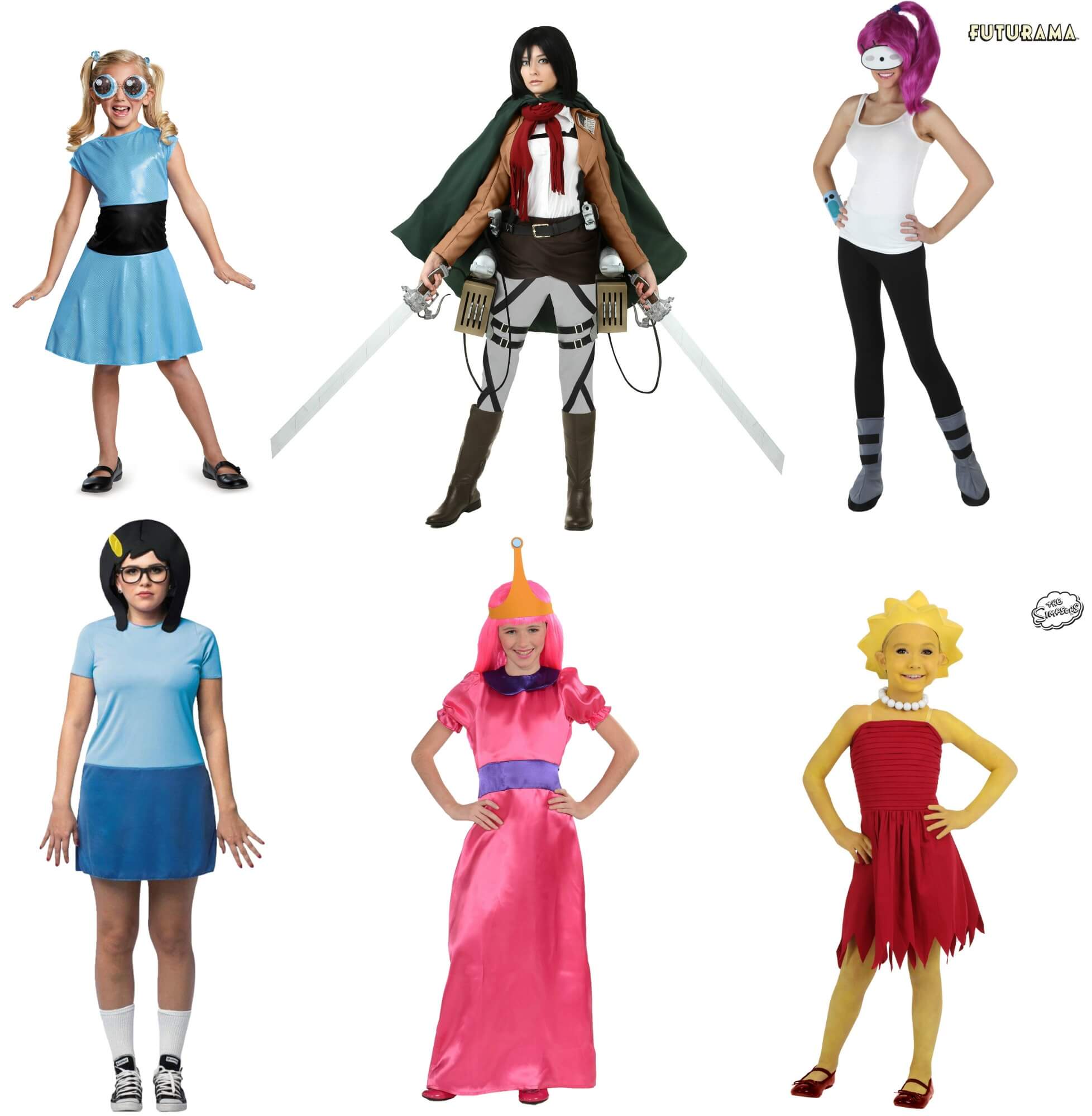 Cartoon Girl Power Costumes