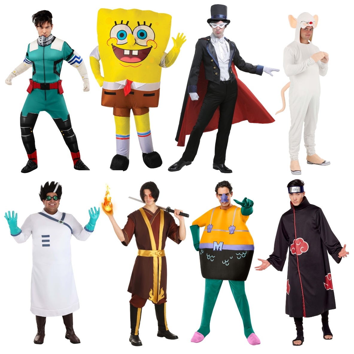 Men's Anime and Cartoon Costumes