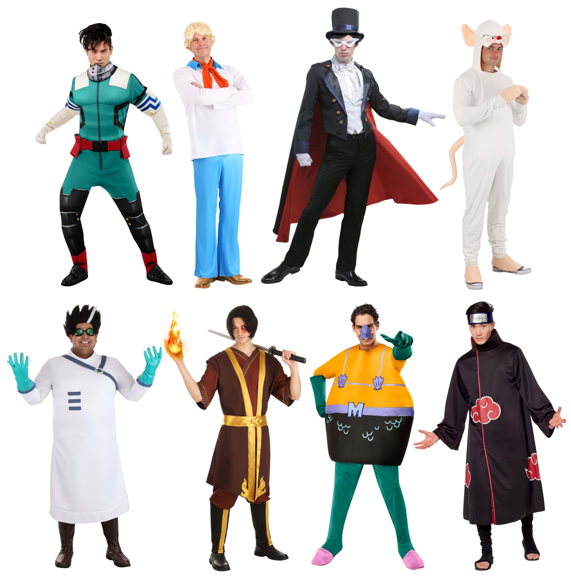 Men's Anime and Cartoon Costumes