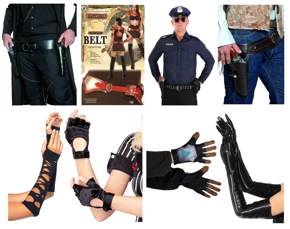 Apocalypse Costume Belts and Gloves