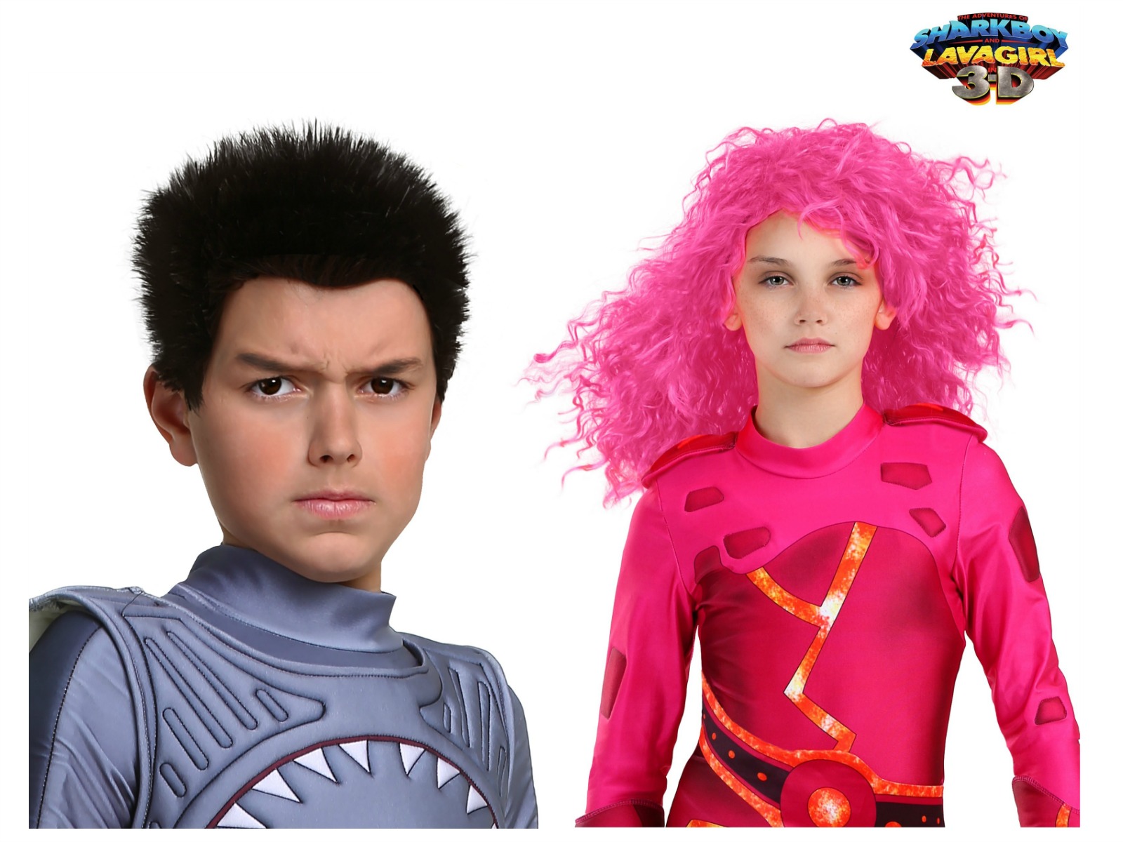 Sharkboy and Lavagirl Wigs