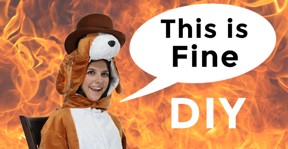 This Is Fine DIY Halloween Costume