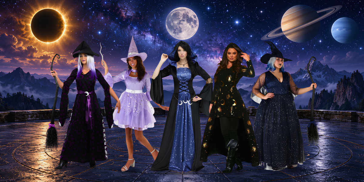Star and Moon Witch Costumes