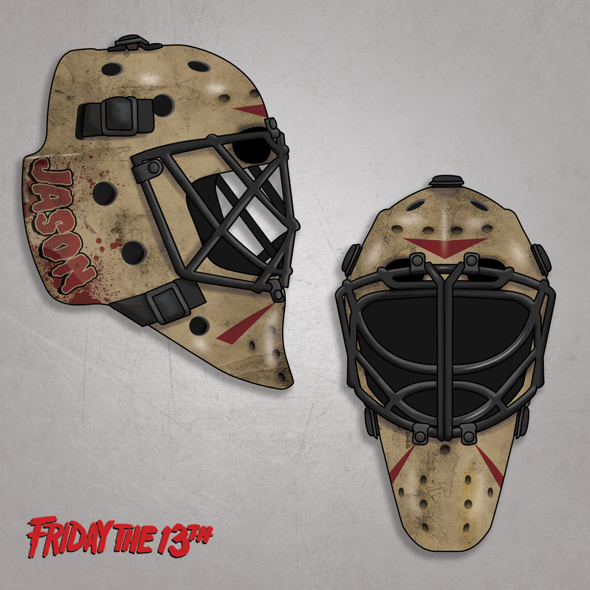 Ved dome firkant Horror Hockey Masks: 12 Goalie Masks Inspired by Horror Movie Villains -  HalloweenCostumes.com Blog