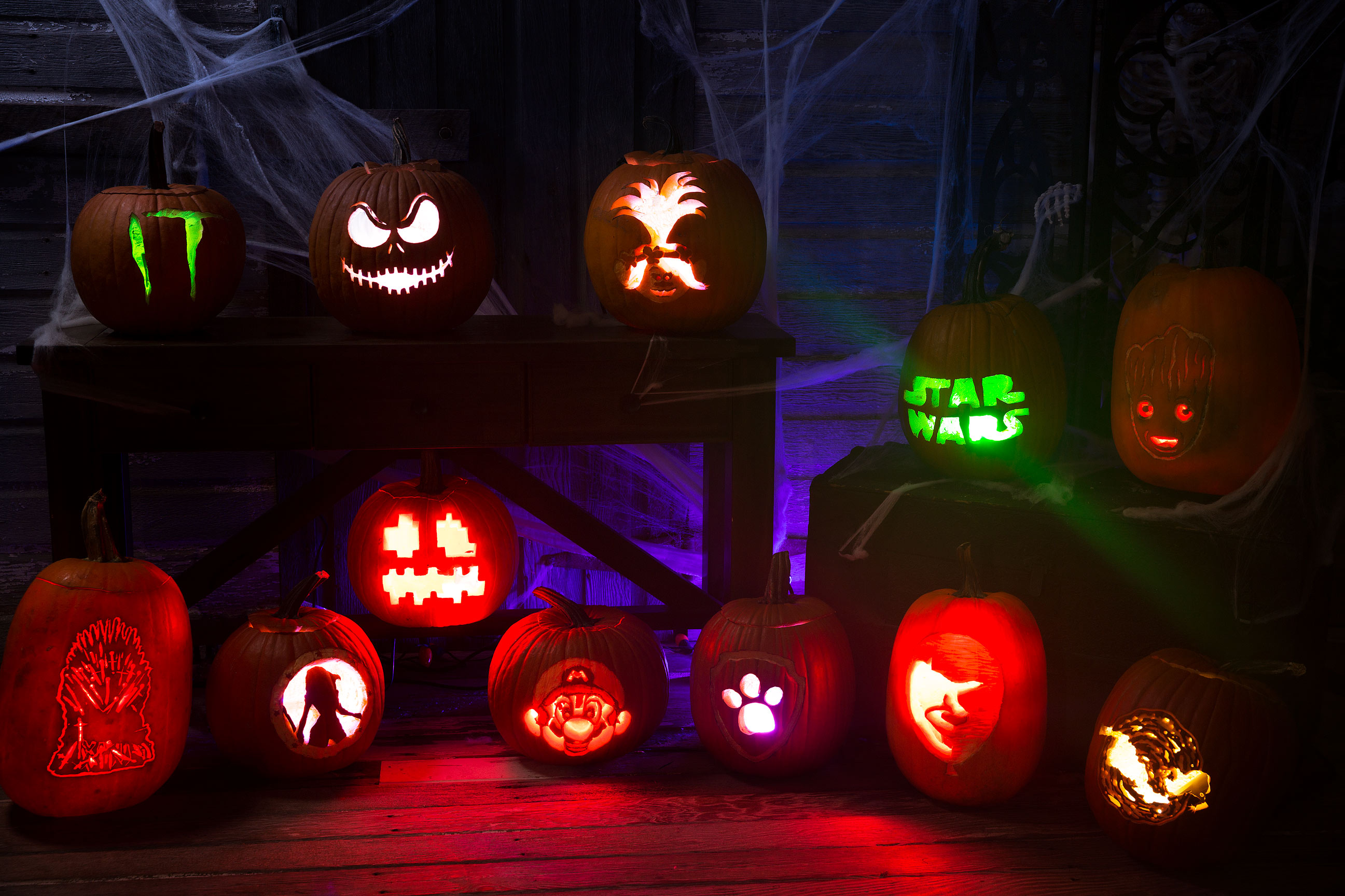 Pop Culture Pumpkin Stencils