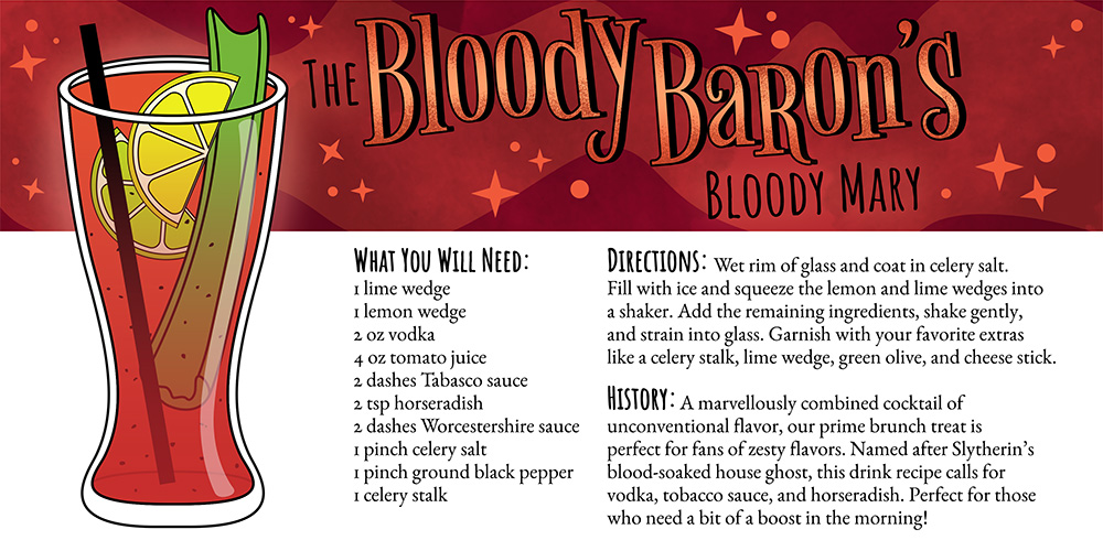 Harry Potter Cocktails: The Bloody Baron's Blood Mary Recipe