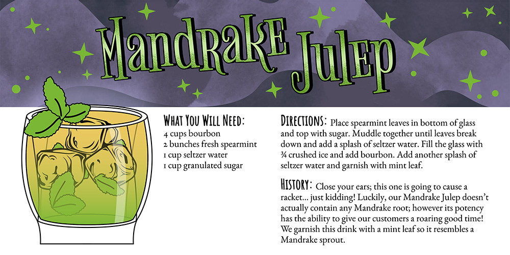 Harry Potter Cocktails: Mandrake Julep Recipe