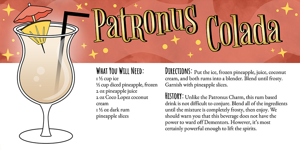 Harry Potter Cocktails: Patronus Colada Recipe