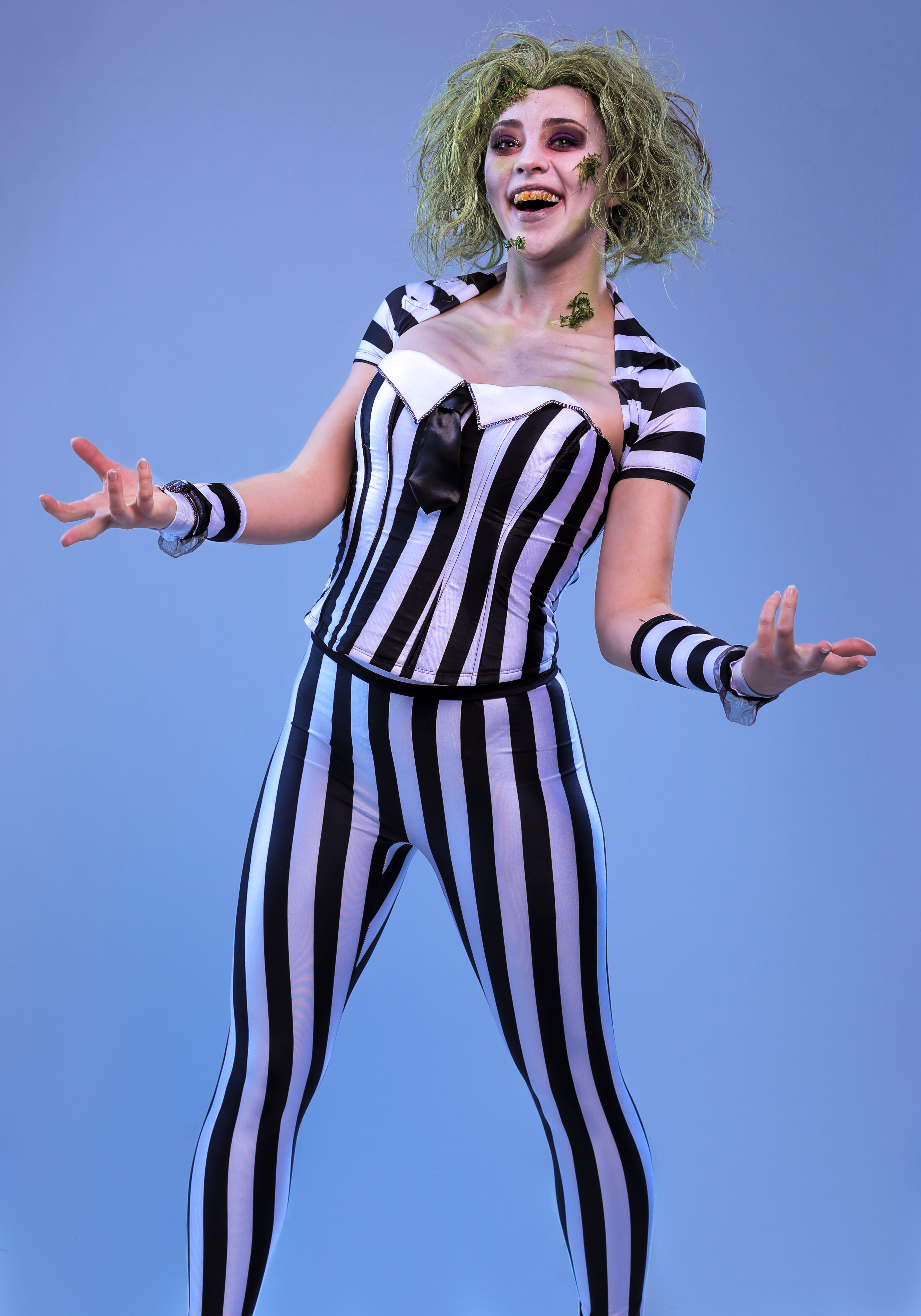 Beetlejuice Makeup Tutorial - HalloweenCostumes.com Blog