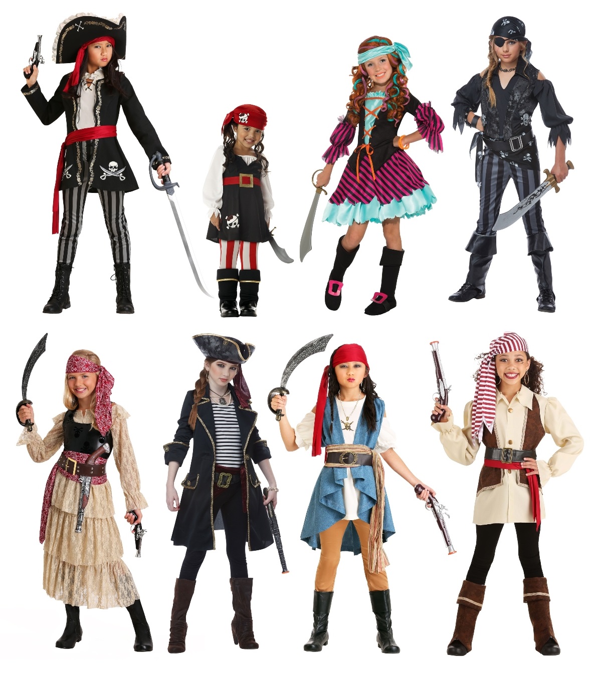 Girls' Pirate Costumes