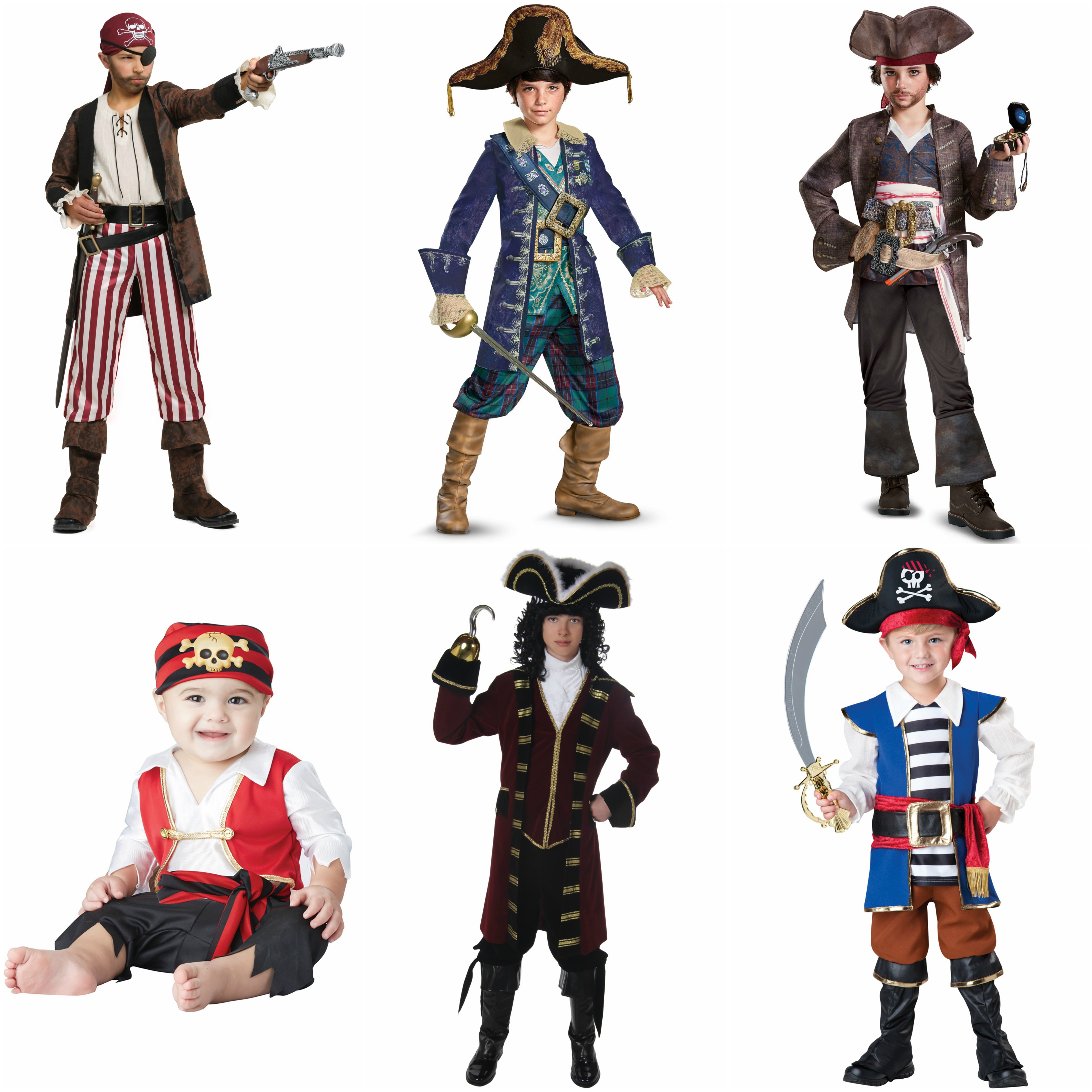 Pirate costumes for boys