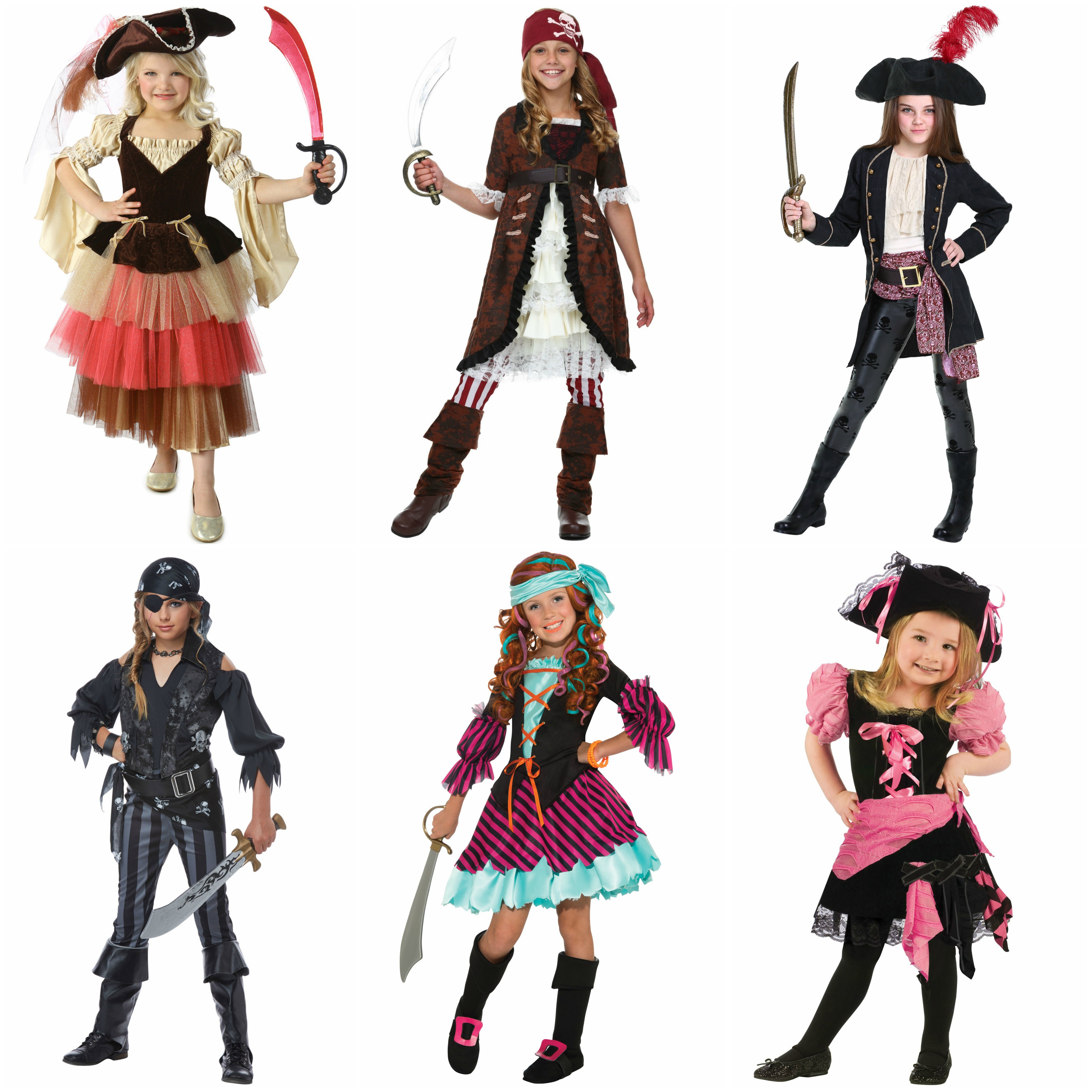 Pirate costumes for girls