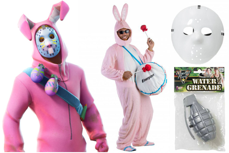 pink bunny fortnite costume