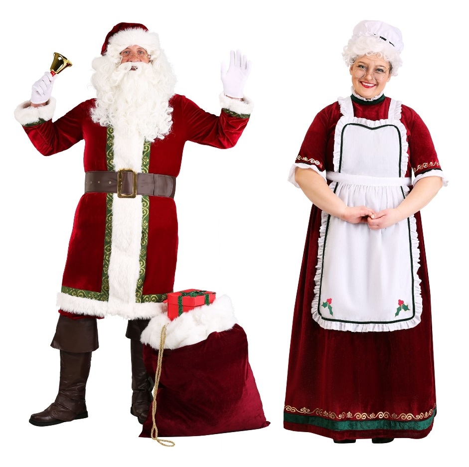 Santa and Mrs. Claus Halloween Costumes