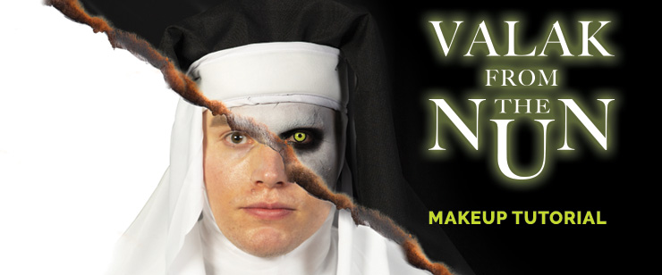 Valak from The Nun Makeup Tutorial