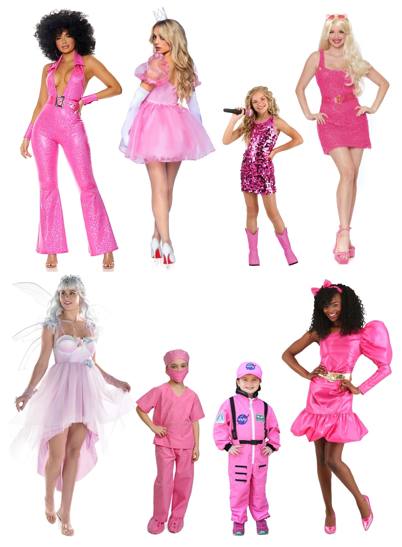 different barbie’s to dress up as