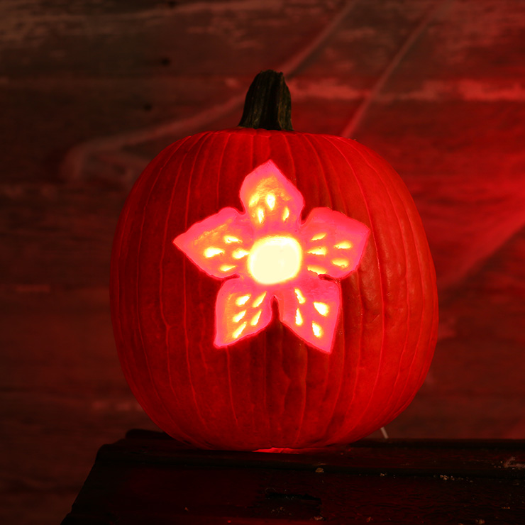 Stranger Things Demogorgon Pumpkin Stencil