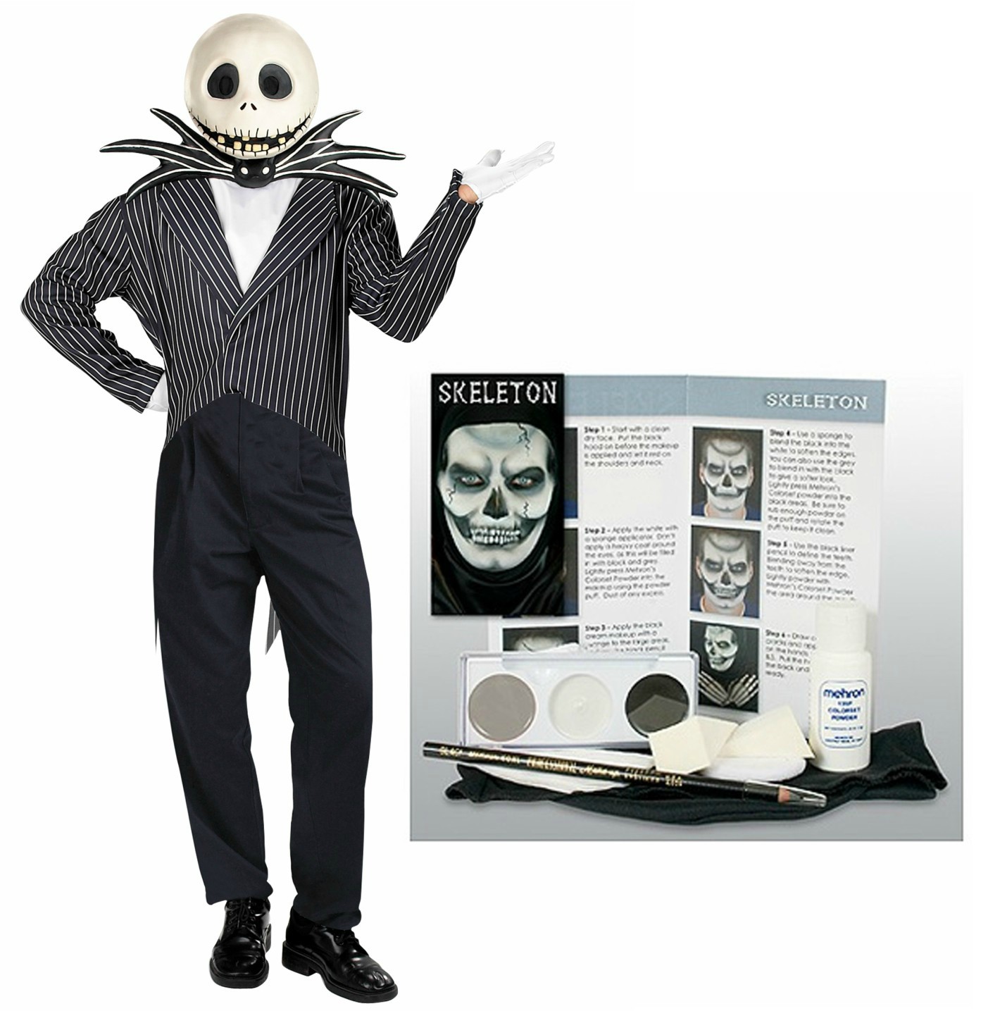 Jack Skellington Costume & Makeup