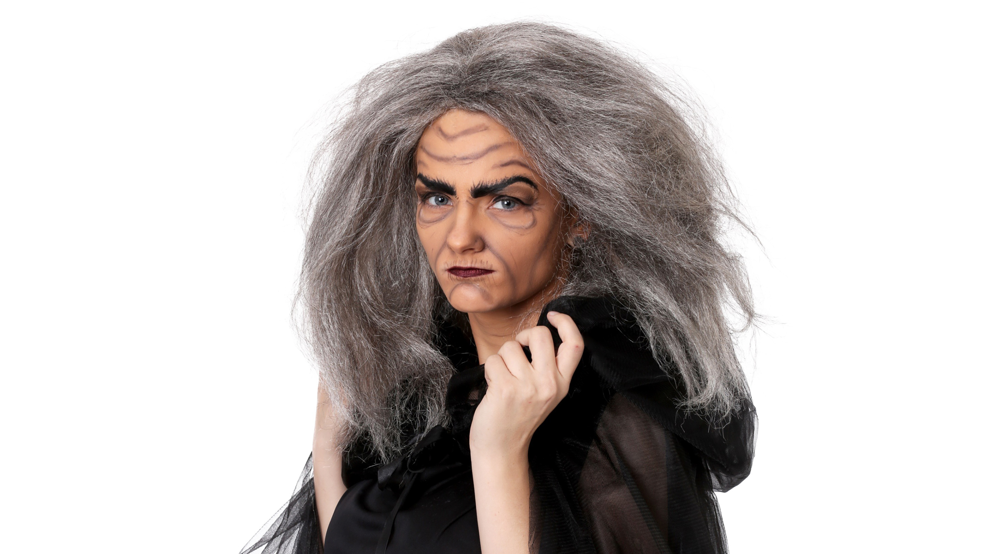 Witch Old Lady Makeup Tutorial Finished Look