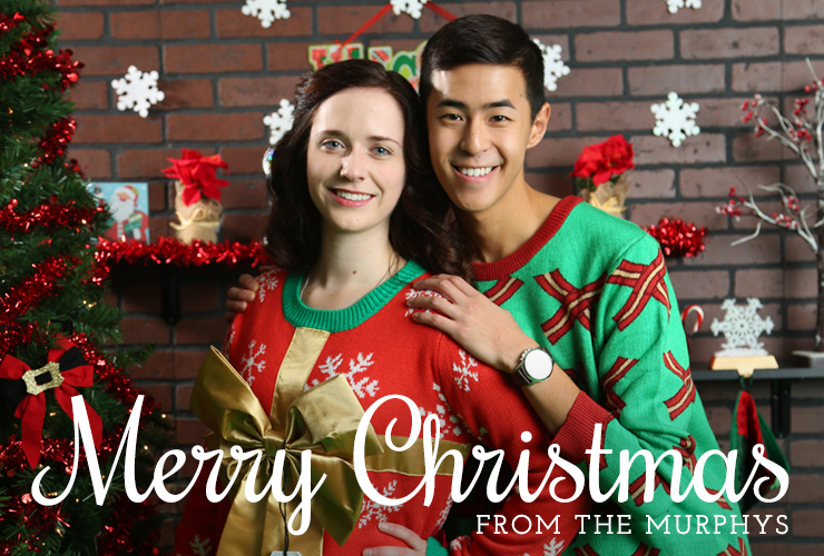 Ugly Christmas Sweater Holiday Card Idea