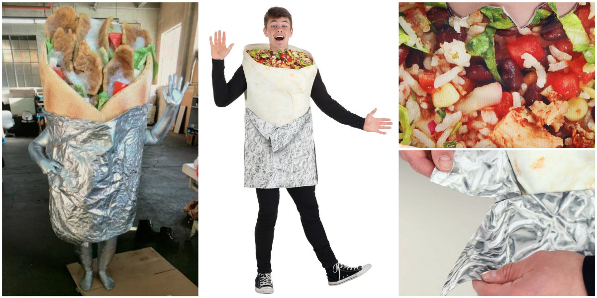 Burrito and Donair Costume comparison
