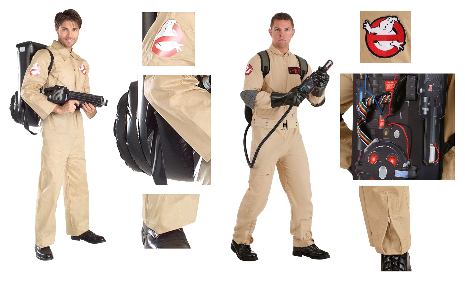 Ghostbusters Costume Comparison