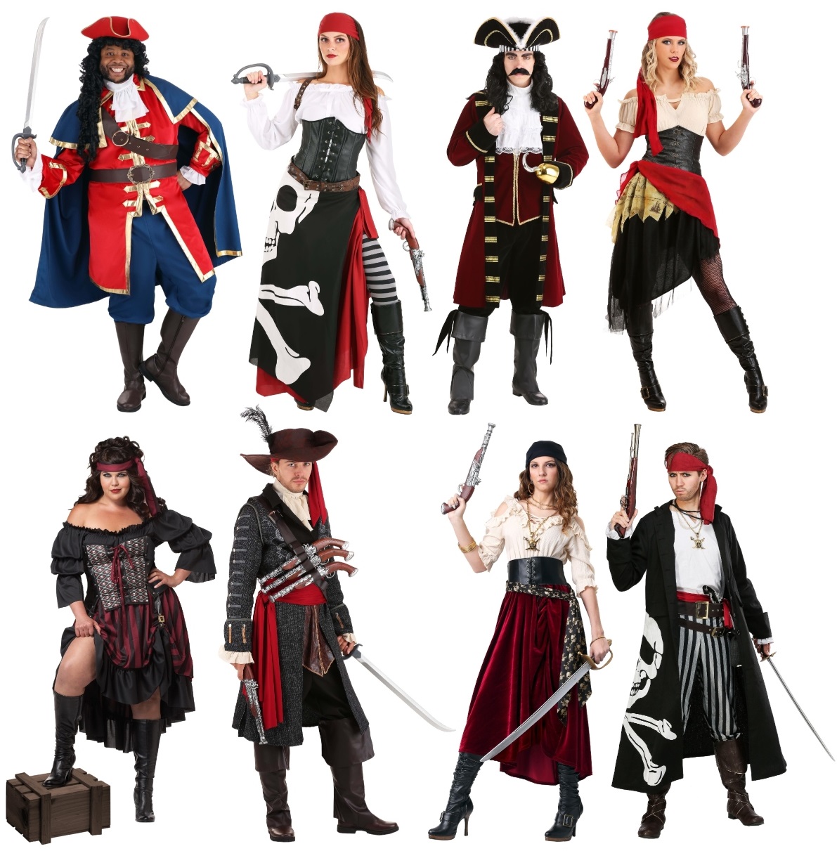 Adult Pirate Costumes for Renaissance Festivals
