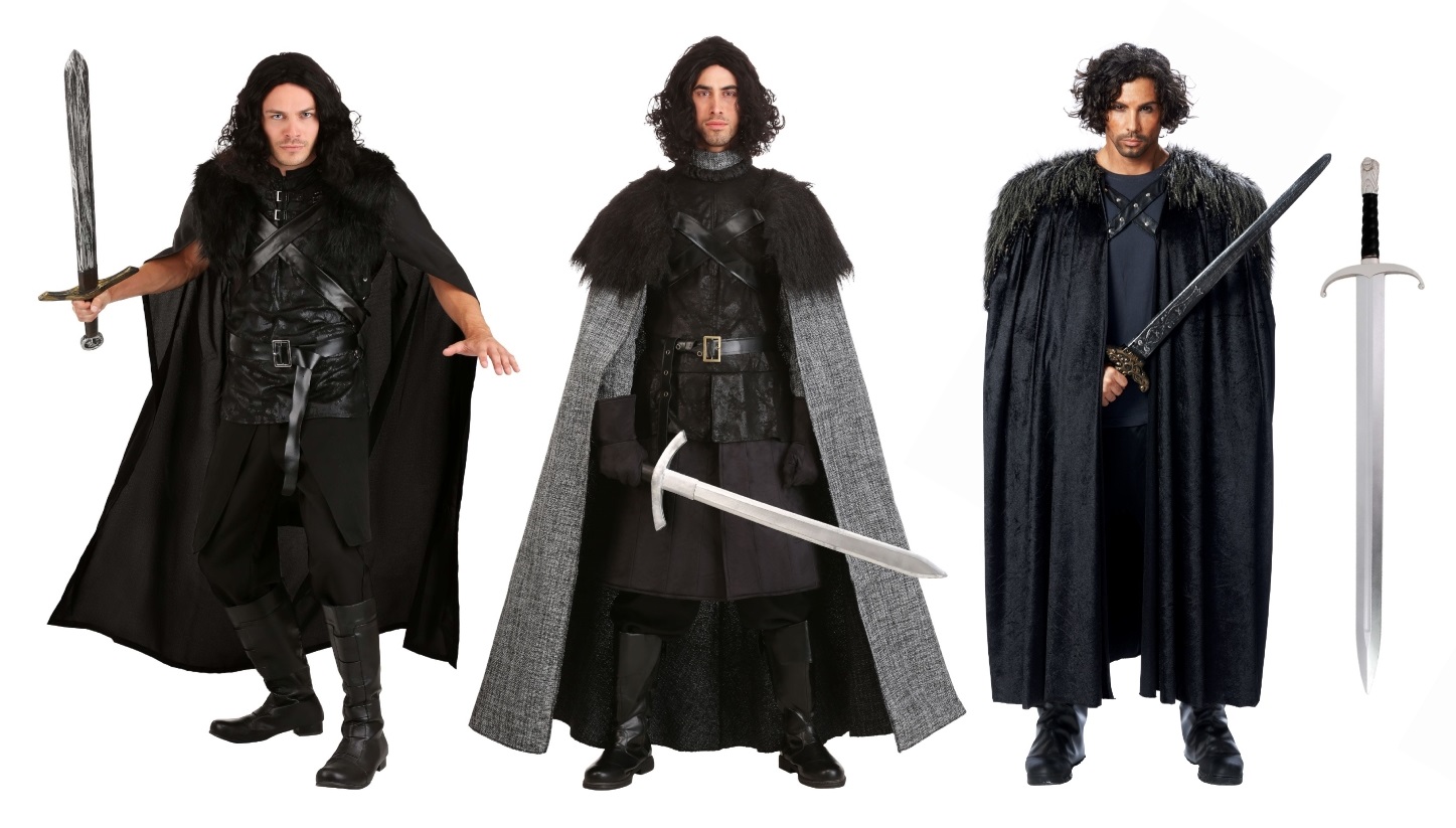 For Game of Thrones Jon Snow Cosplay Costumes Halloween Fancy Party Mens  Outfit