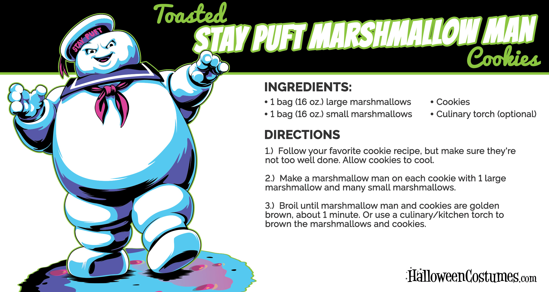 Toasted Stay Puft Marshmallow Man Cookies