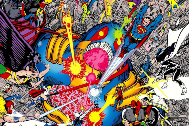 Crisis on Infinite Earths #12 (March 1986) artwork by George Pérez