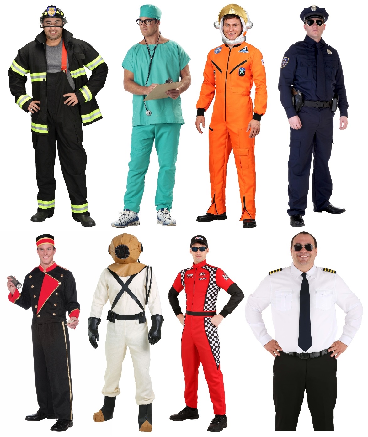 Unisex Uniform Costumes for Adults