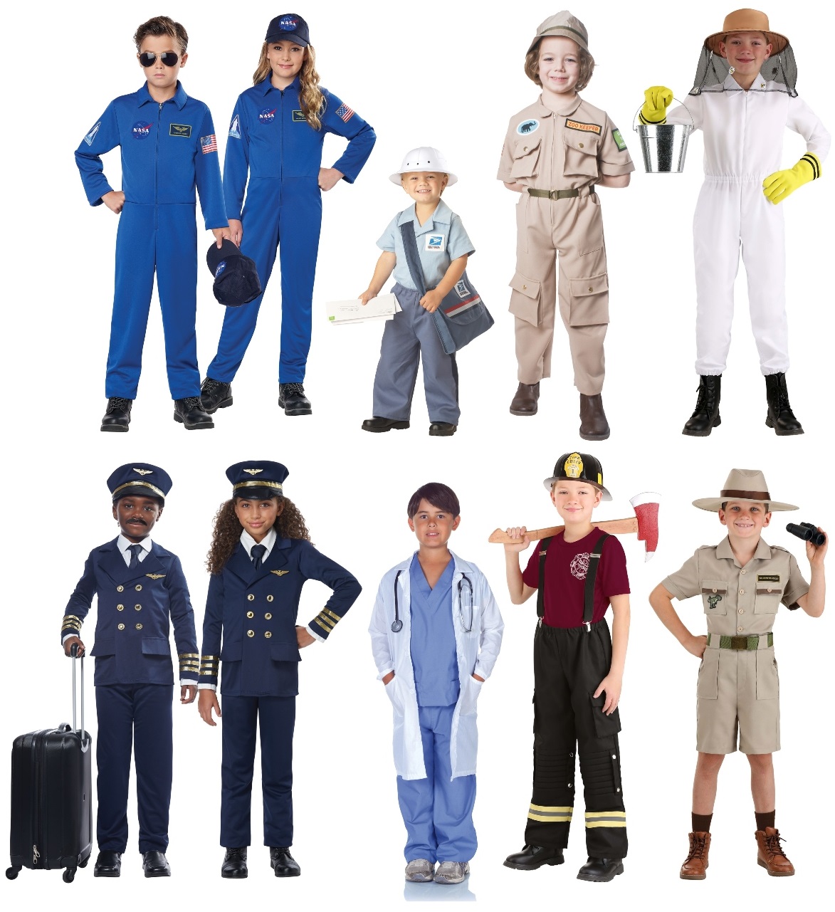 Unisex Uniform Costumes for Kids