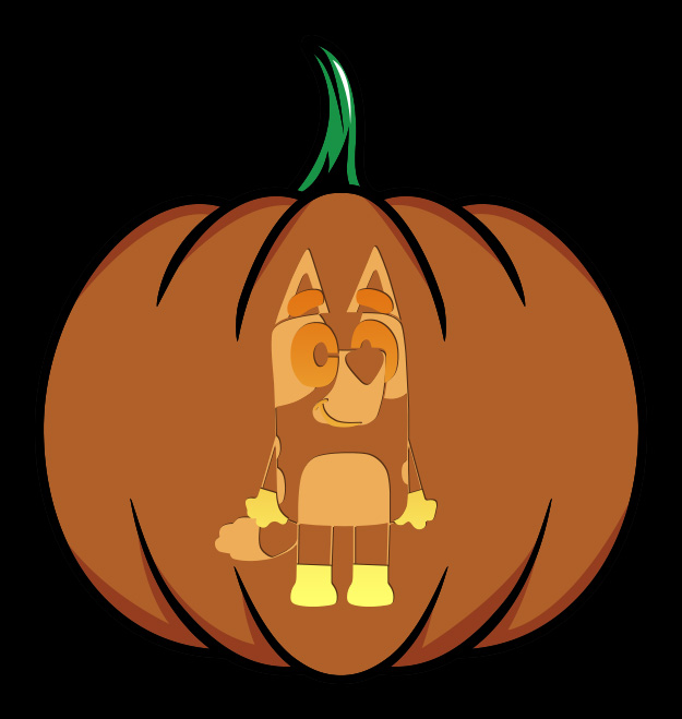 Bluey Pumpkin