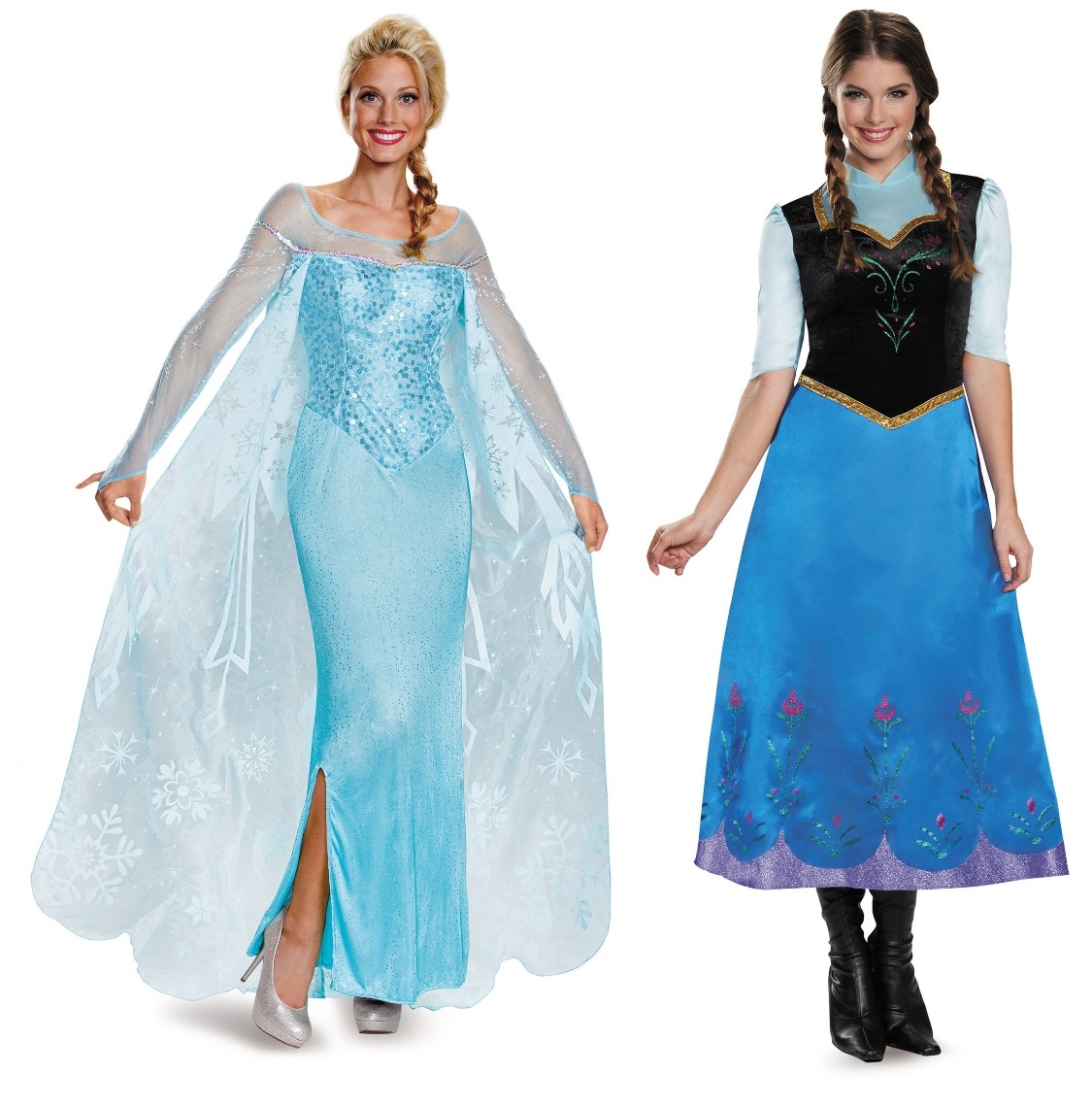 Elsa and Anna Couples Costumes