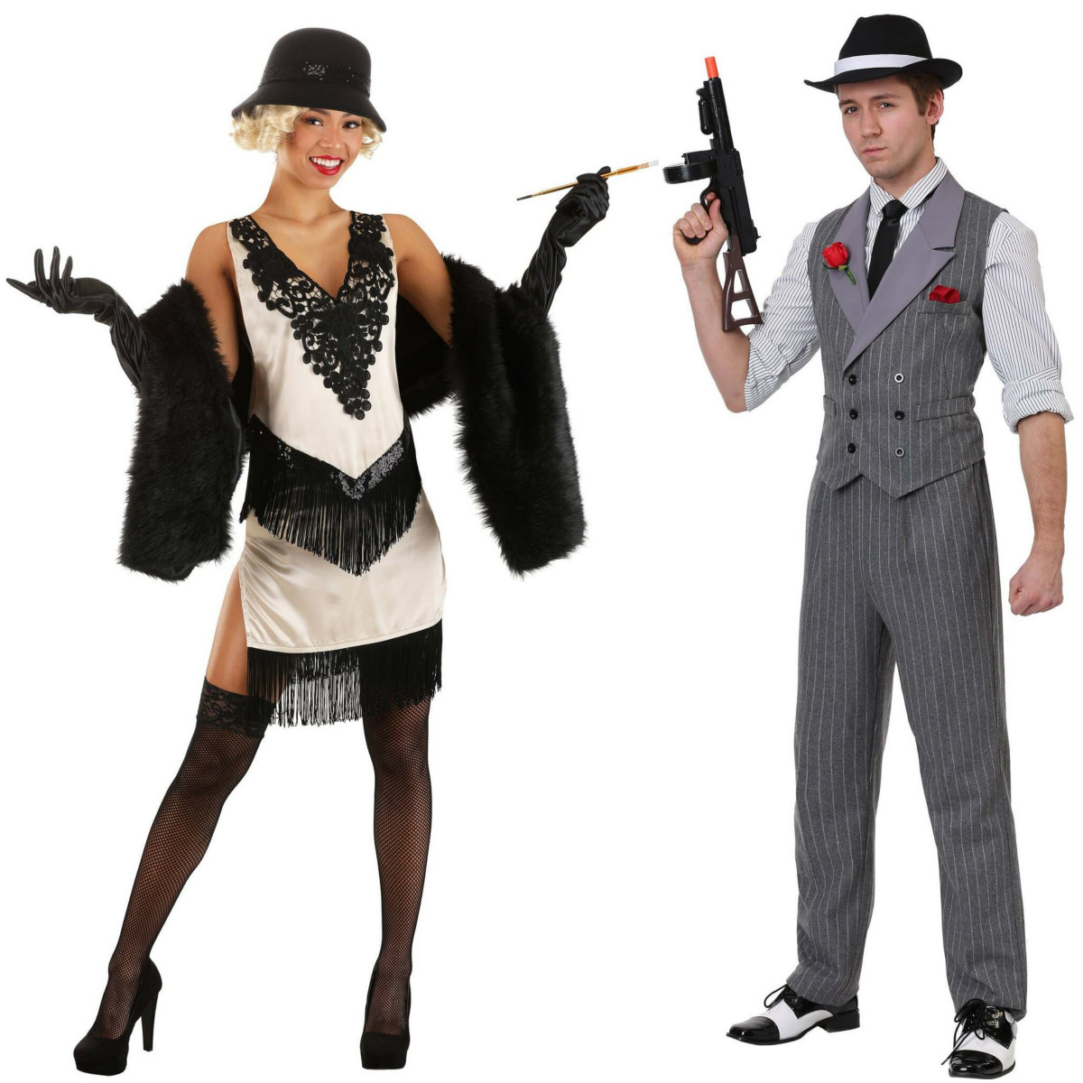 Gangster and Flapper Couples Costumes