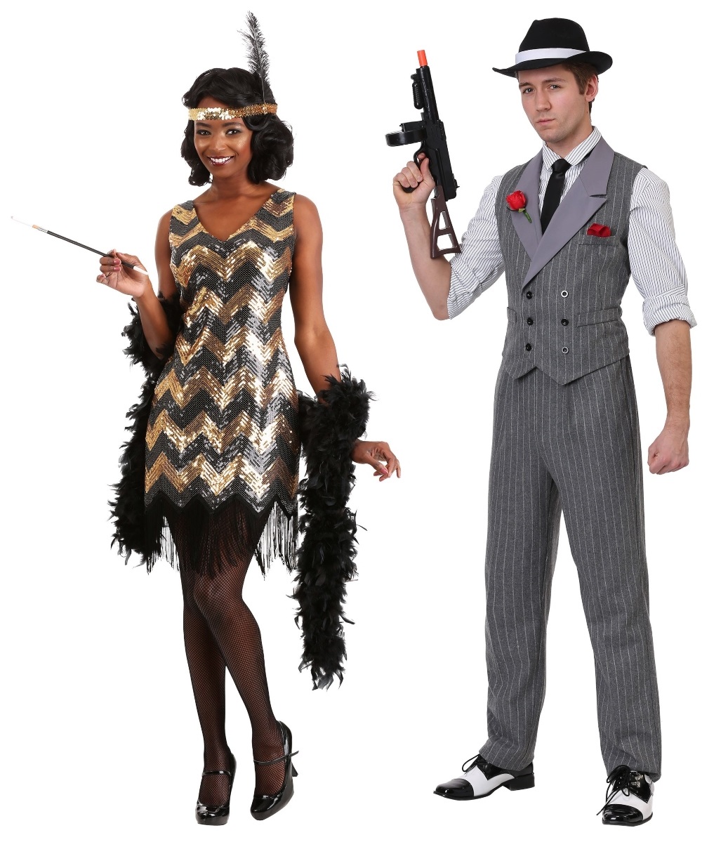  Costumes de Couples de Gangster et de Clapet