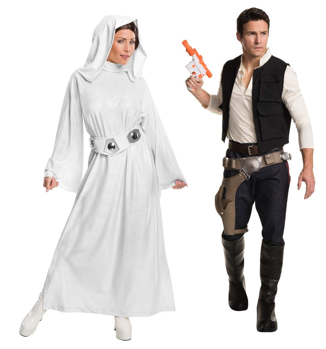 Disfraces para parejas de Han y Princesa Leia