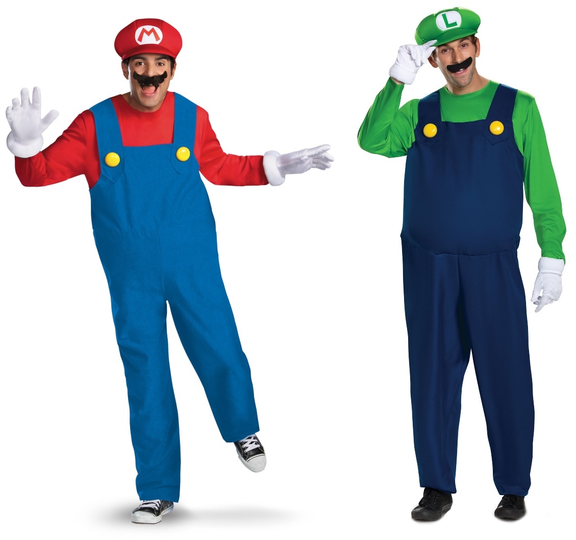 Mario And Luigi Couple Halloween Costumes - The Ultimate Couples Halloween Costume Guide - HalloweenCostumes.com Blog