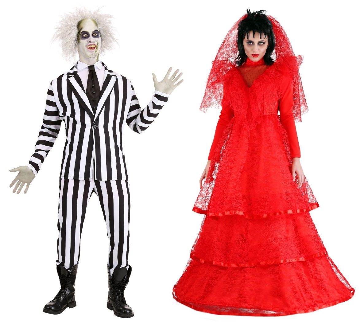 Lydia and Beetlejuice Couples Costumes