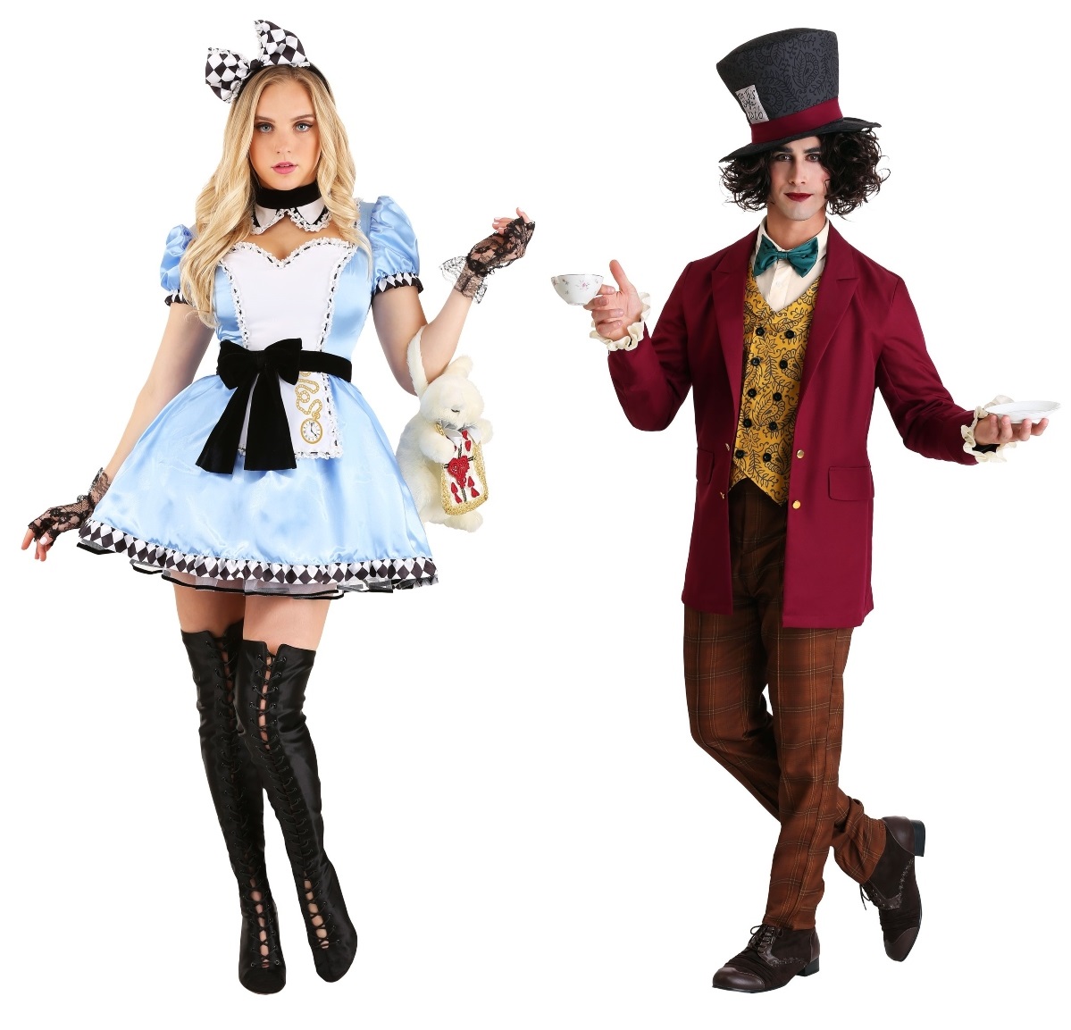  Costumes de Couples d'Alice et du Chapelier Fou