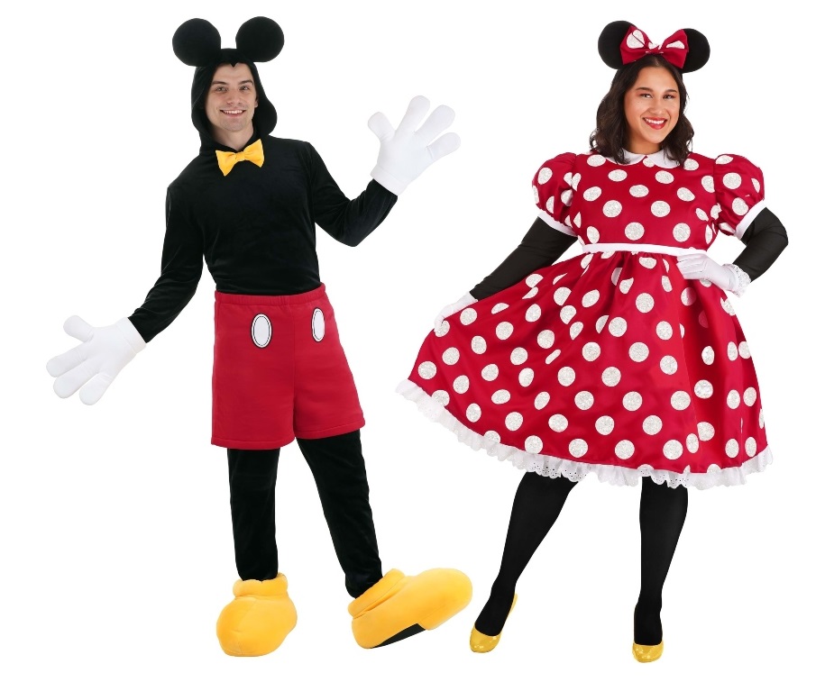 Mickey and minnie on sale mouse couple costumes