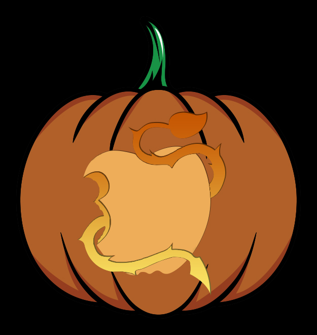 Disney's Descendants Pumpkin Design Mockup