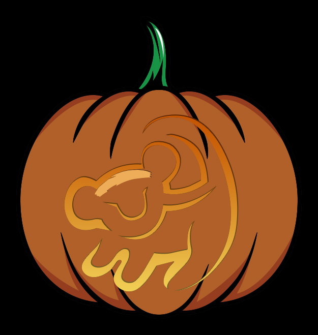 printable-detailed-lion-pumpkin-stencil