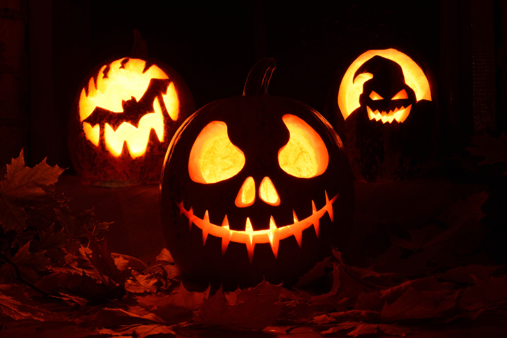 Carved Jack-O-Lantern Faces