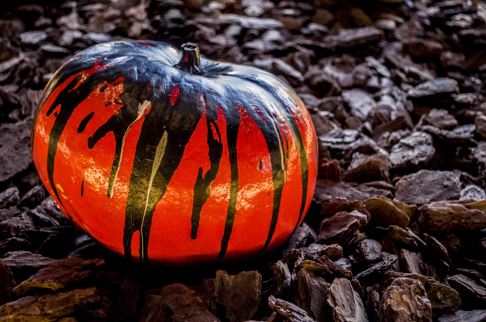 Dripping Paint Pumpkin