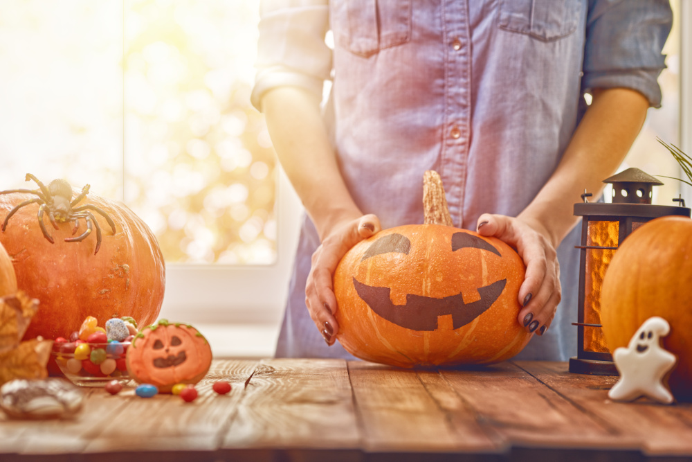 Painted Jack-o-Lantern Faces