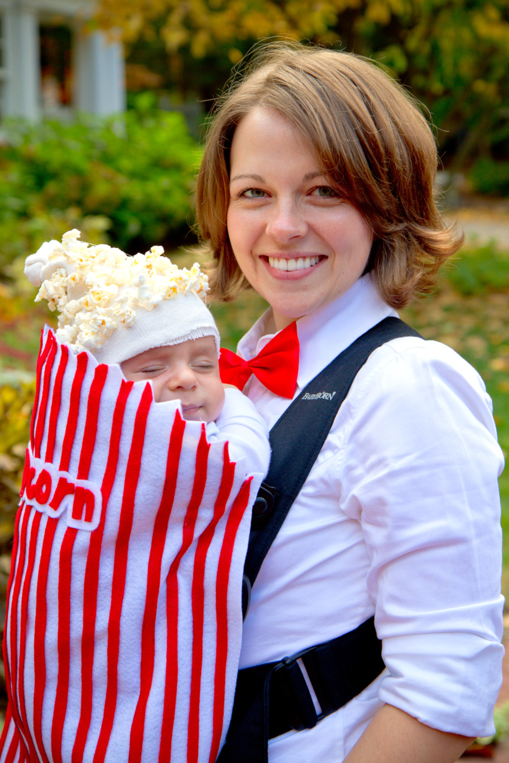 pumpkin baby carrier costume